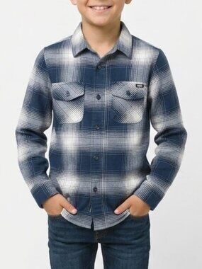 Vans Skatecore Blue Plaid Flannel Button Up Shirt Small